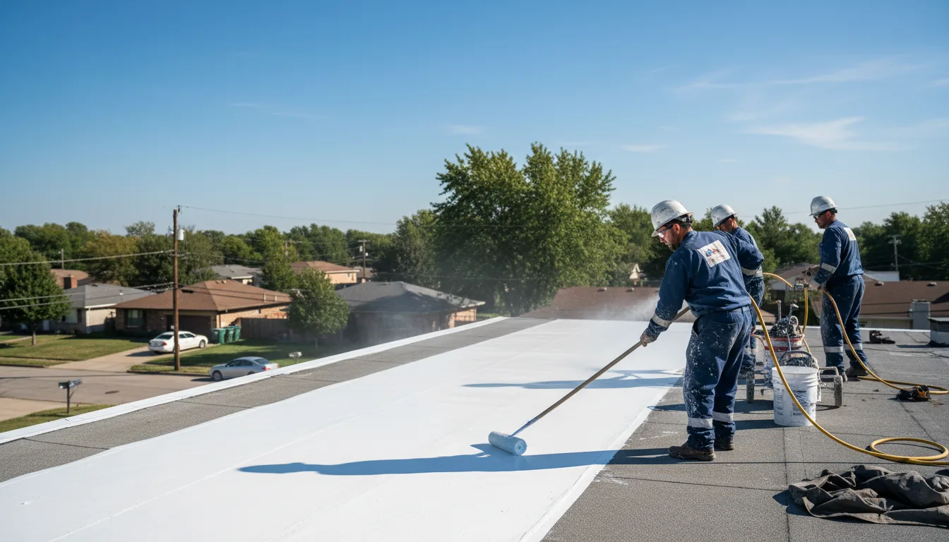 Commercial roof coating in Hackleburg, AL near me